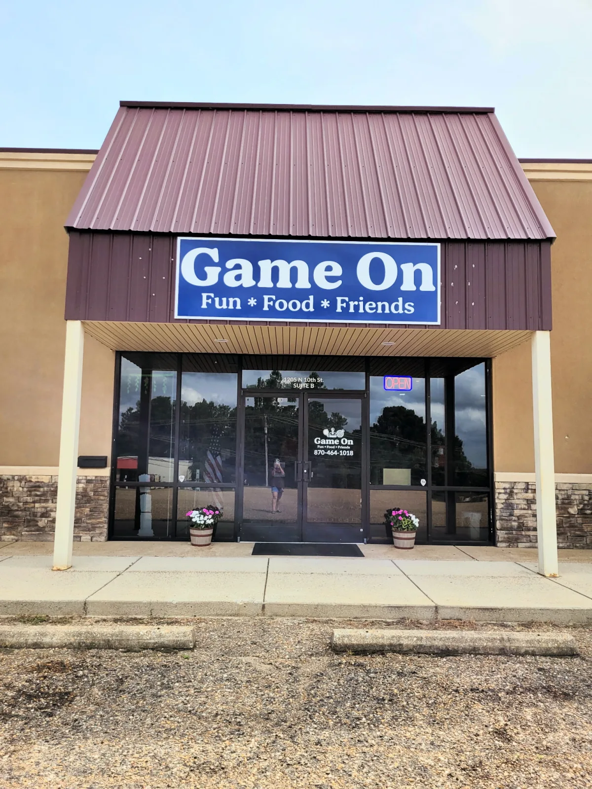 Game On storefront at 1205 N 10th in Arkadelphia